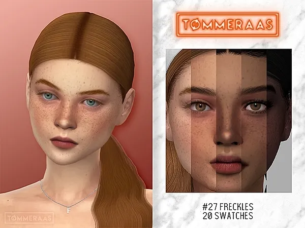 Mix TØMMERAAS Freckles (27) - The Sims 4 Custom Content