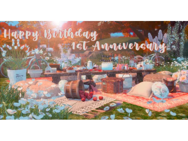 Maxis Match April Release 1st Anniversary by Minha Doce Vida Sims - The Sims 4 Custom Content