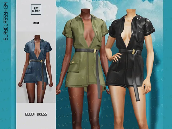 Alpha SC134 ELLIOT DRESS - The Sims 4 Custom Content