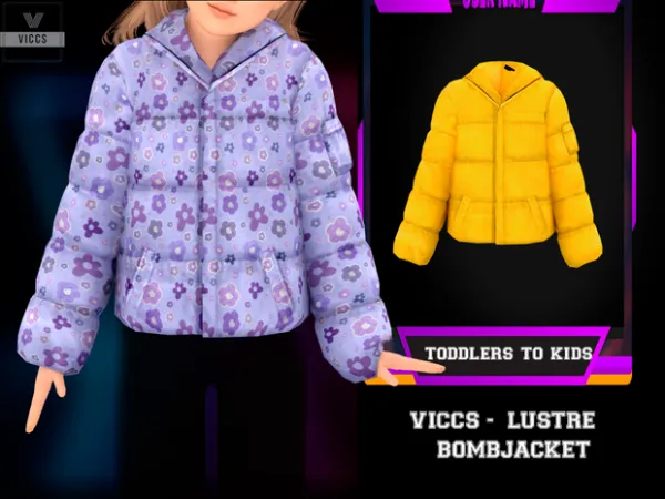 Mix VICCS_LUSTRE BOMBJACKET FOR KIDS AND TODDLERS - The Sims 4 Custom Content