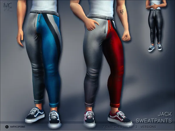 Maxis Match [Jack Sweatpants] by Mathcope Sims - The Sims 4 Custom Content