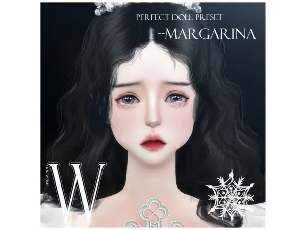 Mix [KIKIW] Perfect Doll Preset Margarina - The Sims 4 Custom Content