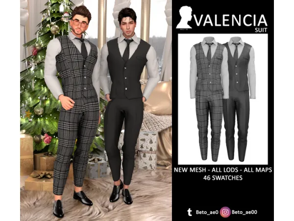 Alpha Valencia (Suit) by Beto - The Sims 4 Custom Content