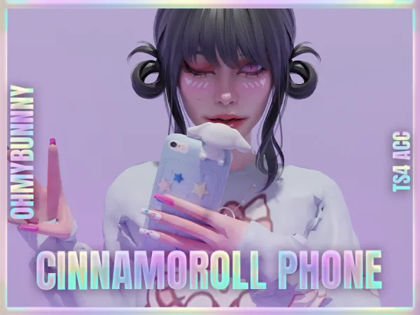 Alpha c i n n a m o r o l l p h o n e m i n i p o s e p a c k - The Sims 4 Custom Content