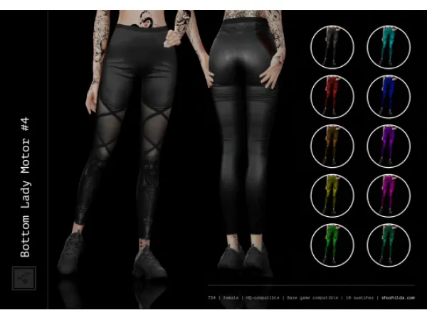 Alpha Bottom Lady Motor 4 by shushilda - The Sims 4 Custom Content
