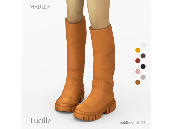 Maxis Match Lucille Boots by Madlen - The Sims 4 Custom Content