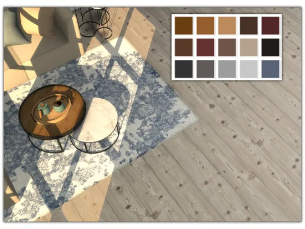 Mix Knotted Wood Floors by 13pumpkin31 - The Sims 4 Custom Content