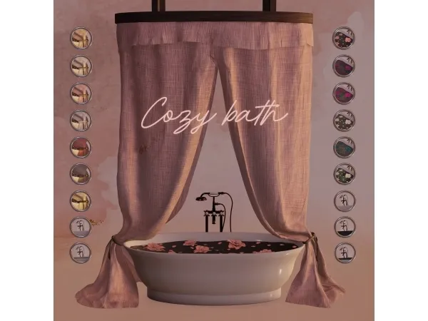 Alpha pack Cozy bath - The Sims 4 Custom Content