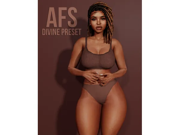 Mix Divine Preset by Afrosimtric Sims - The Sims 4 Custom Content
