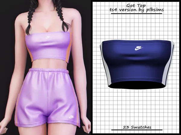 Alpha Got Top (Girls on Top) - The Sims 4 Custom Content