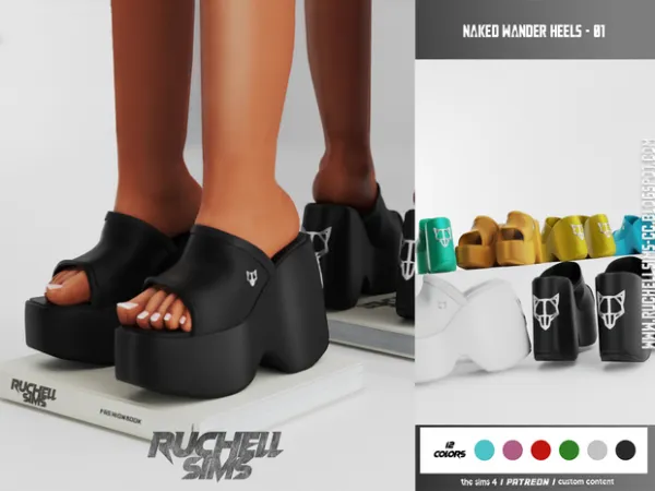 Alpha NAKED WANDER HEELS FREE - The Sims 4 Custom Content