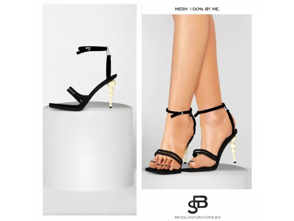 Alpha ANTONELLA HIGH SANDAL by diggoverse - The Sims 4 custom content