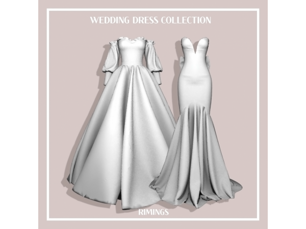 RIMINGS Wedding Dress Set The Sims 4 Download SimsFinds