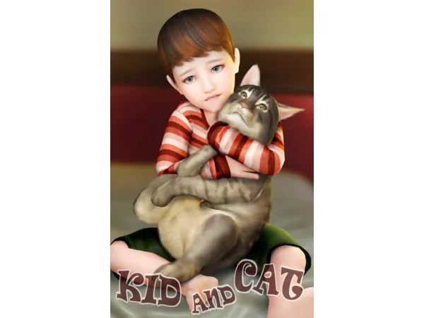 Mix KID AND CAT by RayGun - The Sims 4 Custom Content