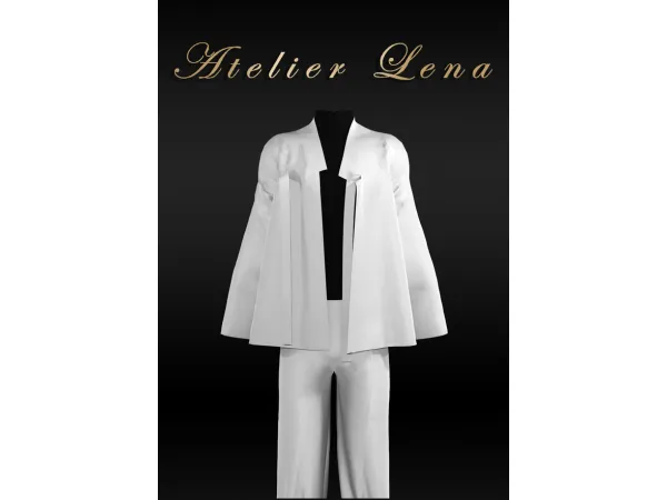 Alpha [Atelier Lena] Hanbok Bath Gown Set - The Sims 4 Custom Content