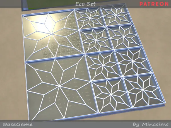 Mix Eco Set by mincts4 - The Sims 4 Custom Content