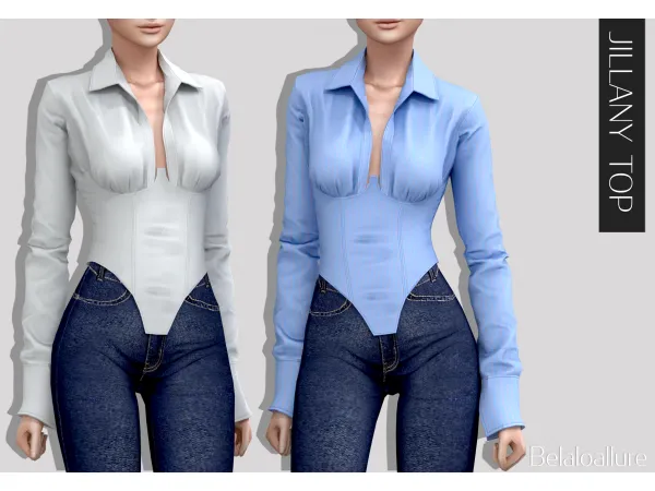 Alpha Top_Jillany by simsfinds - The Sims 4 Custom Content