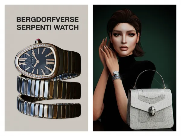 Alpha Serpenti Watch - The Sims 4 Custom Content