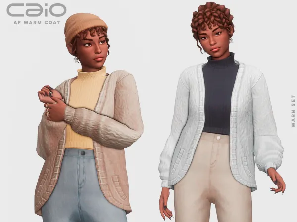 Maxis Match Warm Coat (Female) - The Sims 4 Custom Content