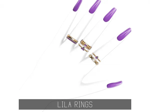 Alpha LILA RINGS - The Sims 4 Custom Content