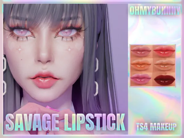 Alpha s a v a g e l i p s t i c k - The Sims 4 Custom Content