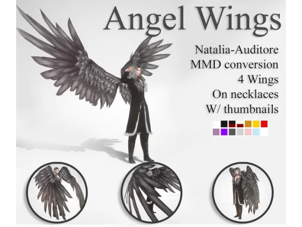 Maxis Match Angel Wings Auditore by Natalia - The Sims 4 Custom Content