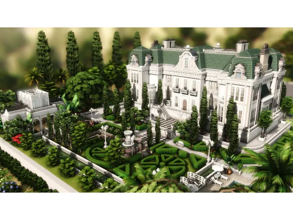 Maxis Match NO French Château by plumbobkingdom - The Sims 4 Custom Content