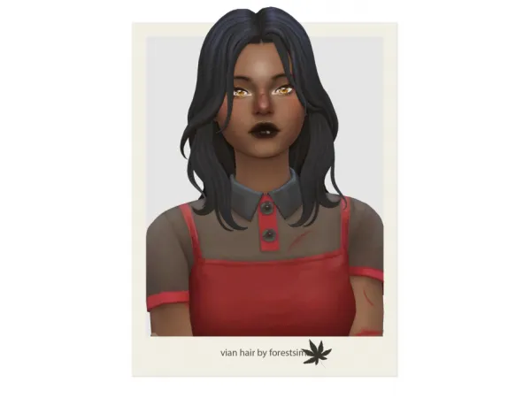 Maxis Match VIAN HAIR by forestsims - The Sims 4 Custom Content