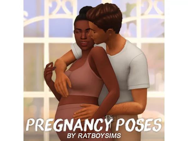 Mix pregnancy poses by ratboysims - The Sims 4 Custom Content