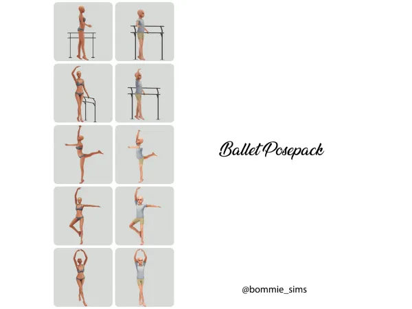 Alpha Ballet Posepack (Patreon Early Access) - The Sims 4 Custom Content