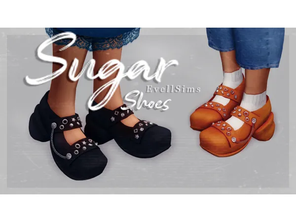 Maxis Match Sugar Shoes by EvellSims - The Sims 4 Custom Content