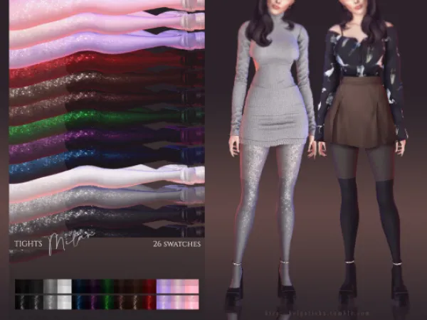 Mix [helgatisha] Tights Milan - The Sims 4 Custom Content