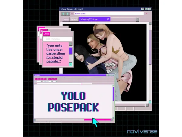 Alpha yolo poses by syzygyposes - The Sims 4 Custom Content