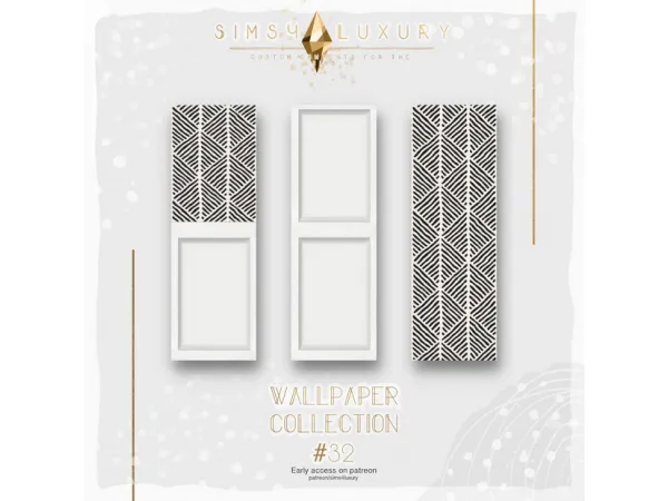 Mix Wallpaper 32 by simsfinds - The Sims 4 Custom Content
