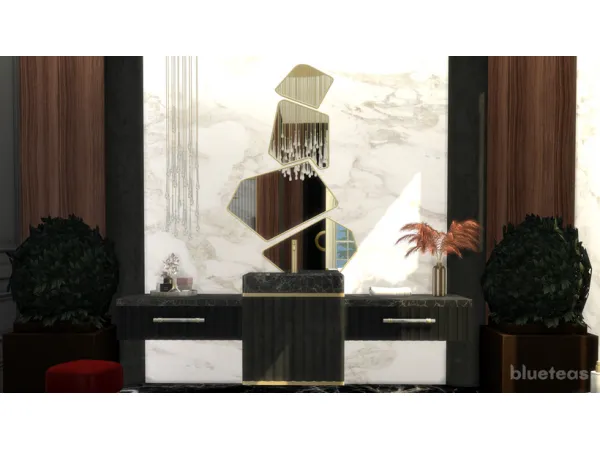 Alpha Lyon Bathroom by BlueTeas - The Sims 4 Custom Content