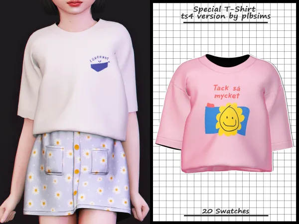 Alpha Special T Shirt - The Sims 4 Custom Content