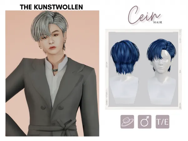 Alpha Cein hair - The Sims 4 Custom Content