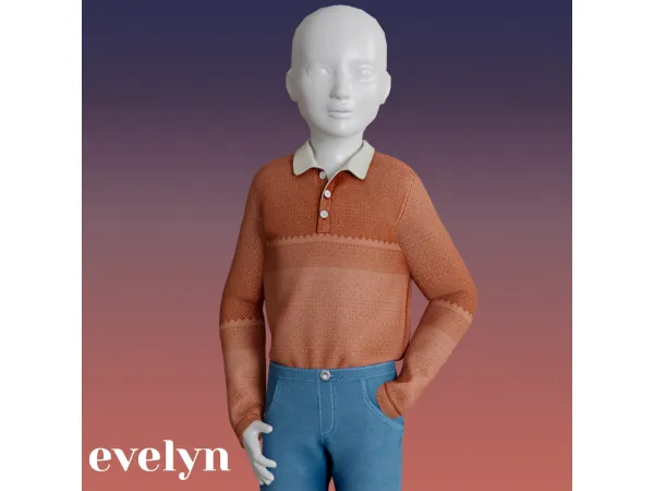 Alpha Evelyn shirt by amelylina - The Sims 4 Custom Content