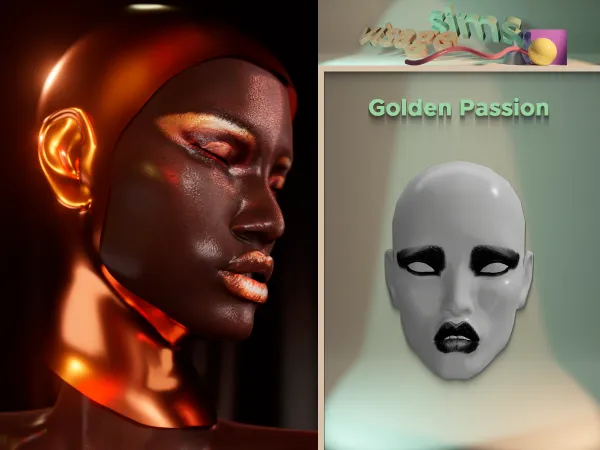 Alpha Golden Passion by v1s4g3 - The Sims 4 Custom Content