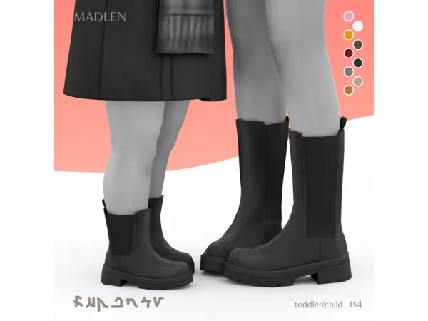 Maxis Match Ruperto Boots (TC) by Madlen - The Sims 4 Custom Content