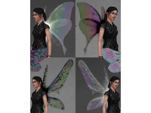 Iridescent Bug Wings for Fairies by simsfinds - The Sims 3 Custom Content