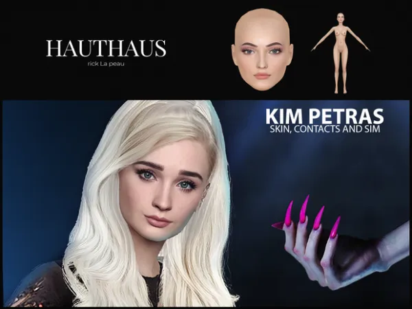 Alpha KIM PETRAS SKIN AND SIM by HAUTHAUS - The Sims 4 Custom Content