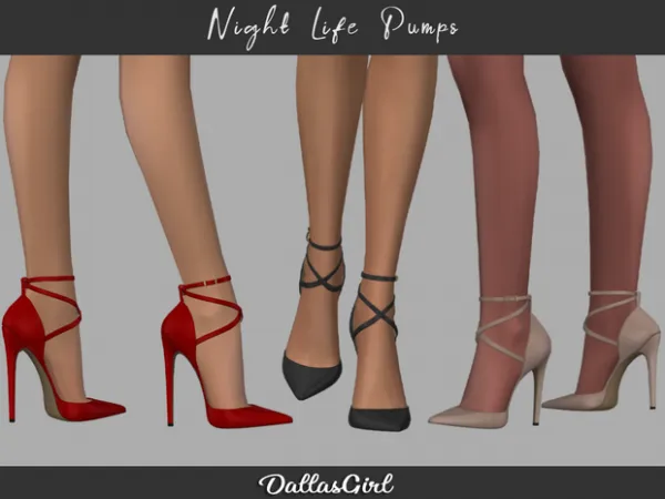 Mix Night Life Pumps by DallasGirl - The Sims 4 Custom Content