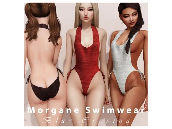 Alpha Blue Craving Morgane Swimwear by bluecraving - The Sims 4 custom content