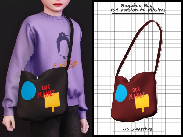 Alpha Bugaboo Bag - The Sims 4 Custom Content