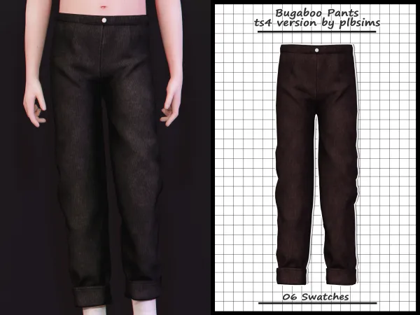 Alpha Bugaboo Pants - The Sims 4 Custom Content