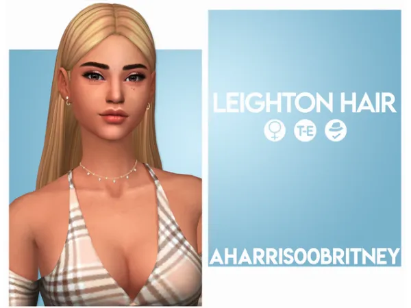 Maxis Match Leighton Hair by aharris00britney - The Sims 4 Custom Content