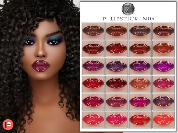Alpha LOVE Early Access P LIPSTICK N05 JAN2 by ZENX - The Sims 4 Custom Content
