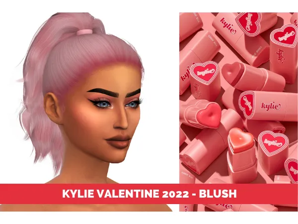 Mix KYLIE VALENTINE 2022 BLUSH - The Sims 4 Custom Content