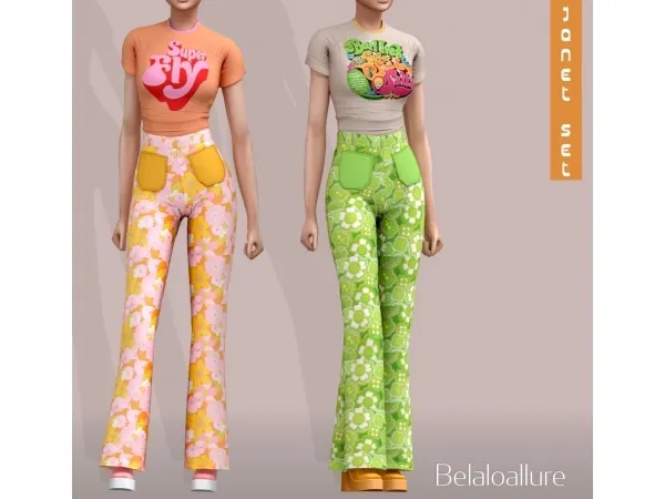 Alpha Belaloallure_70s retro - The Sims 4 Custom Content